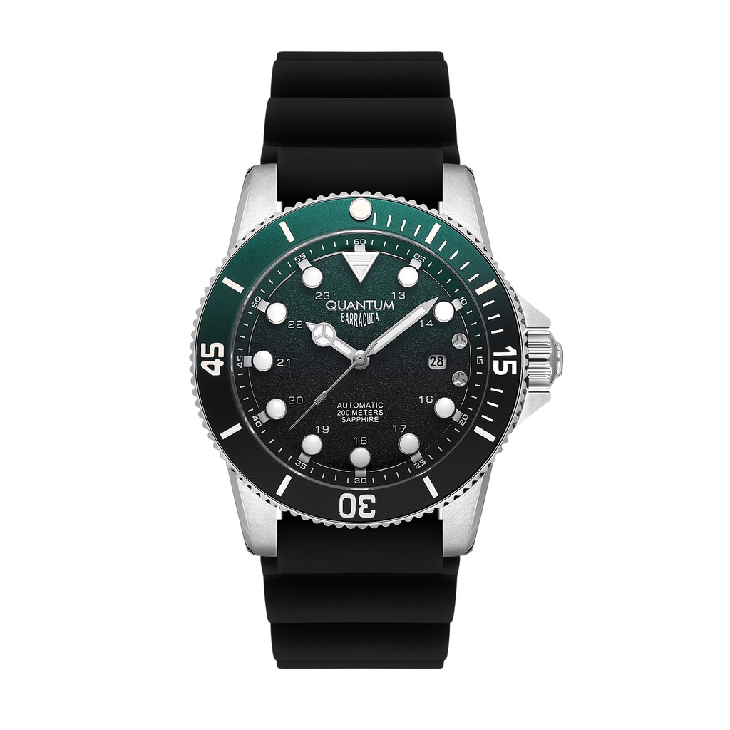 QUANTUM Men's Automatic Dark Green Dial Watch - BAR1115.371