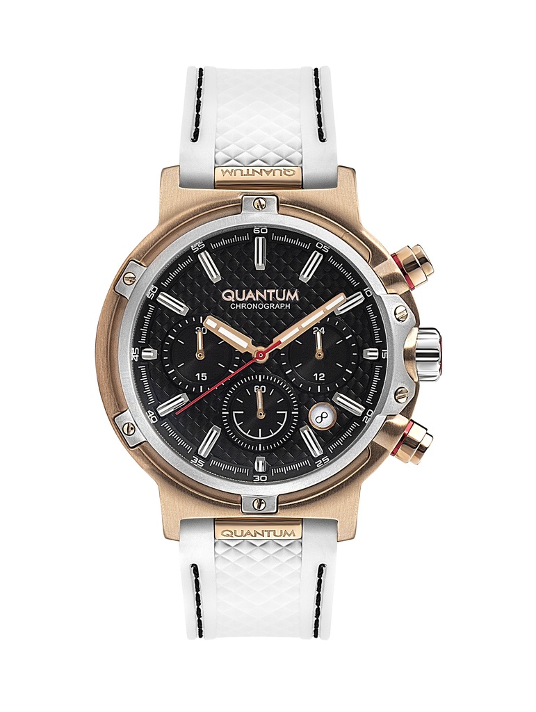 Quantum Men's Chronograph Black Dial Watch - HNG956.553