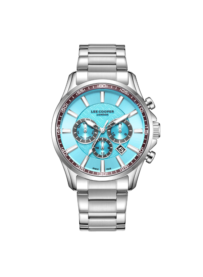 Lee Cooper Men's Multi Function Light Blue Dial Watch - LC08149.300