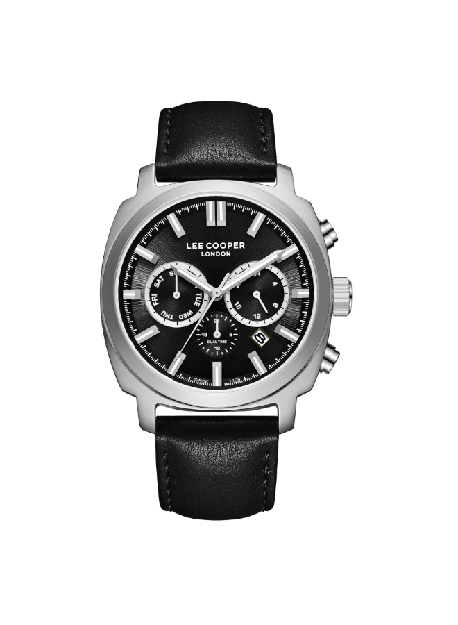 Lee Cooper Men's Multi Function Black Dial Watch - LC08172.351