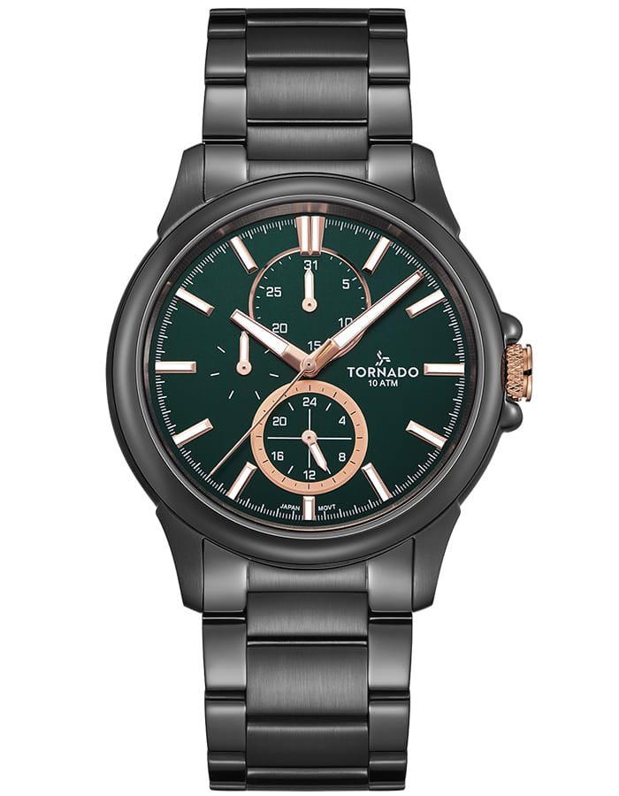 Tornado CELESTIA ELITE Men's Multi Function Green Dial Watch - T6107-XBXHK