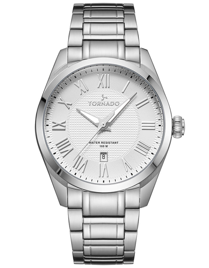 Tornado CLASSIC ANALOG Men's Analog White Dial Watch - T8007-SBSW