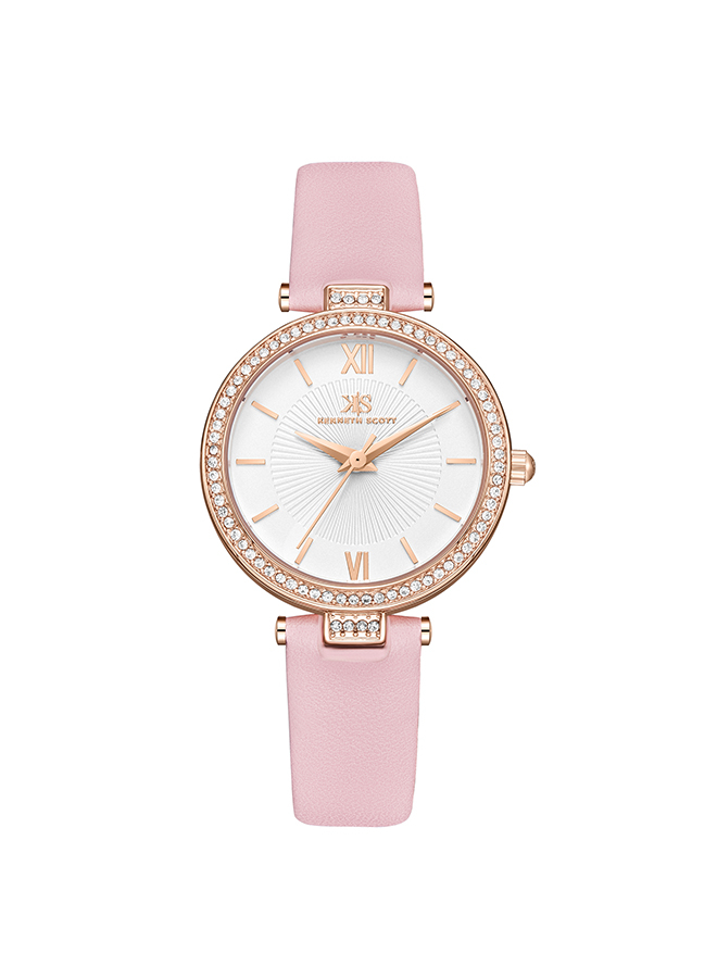 Kenneth Scott Women's Analog White Dial Watch - K23539-RLPW