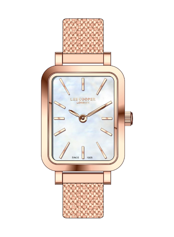 Lee Cooper Women's Analog Beige MOP Dial Watch - LC07815.420