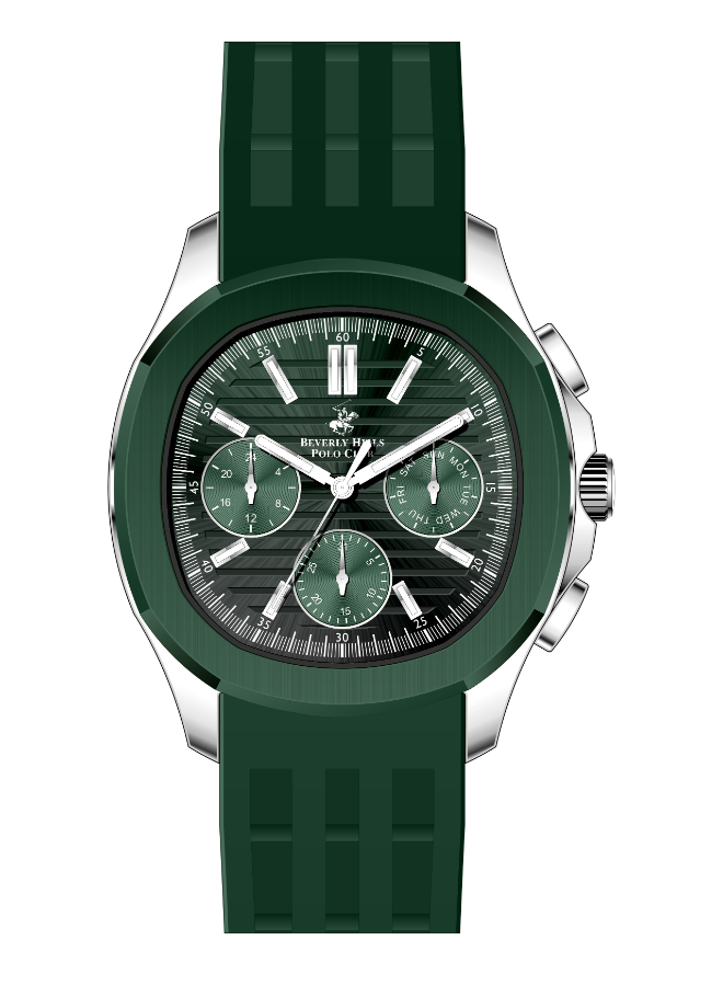 Beverly Hills Polo Club Men's Multi Function Grey Dial Watch - BP3211X.375