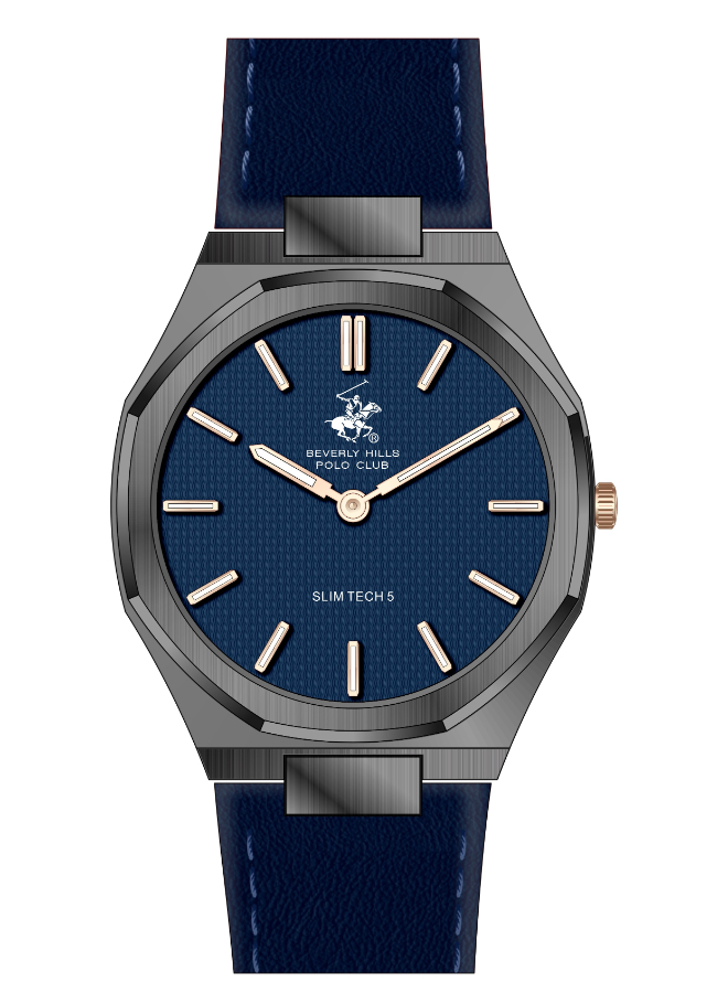 Beverly Hills Polo Club Men's Analog Blue Dial Watch - BP3607X.099