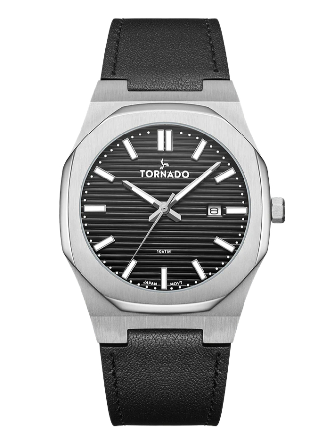 TORNADO SPECTRA Men's Analog Black Dial Watch - T22002-SLBB