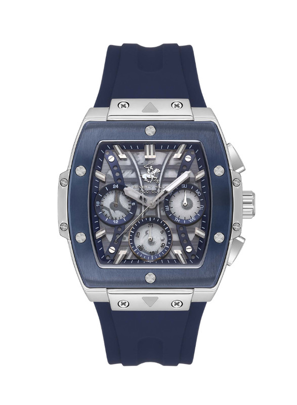Beverly Hills Polo Club Men's Multi Function Dark Blue Dial Watch - BP3628X.699