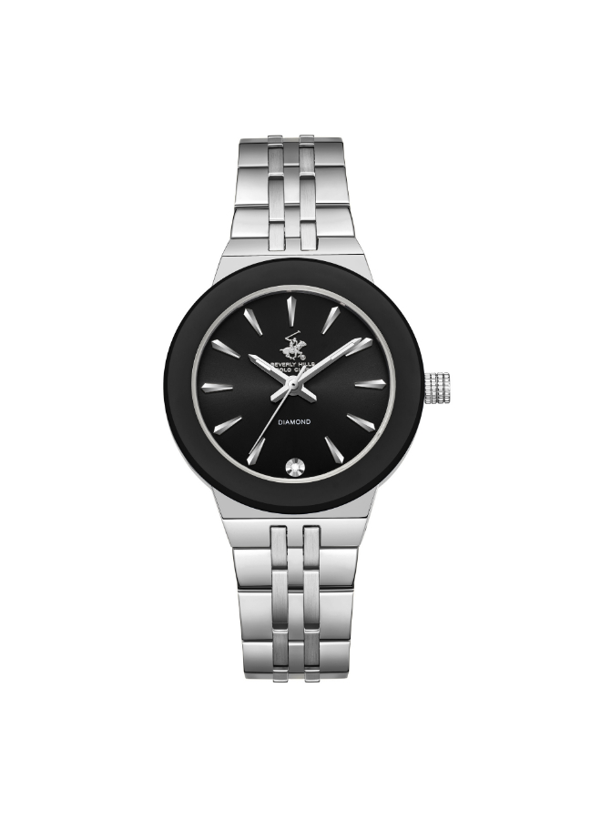 BEVERLY HILLS POLO CLUB Women's Analog Black Dial Watch - BP3689X.350