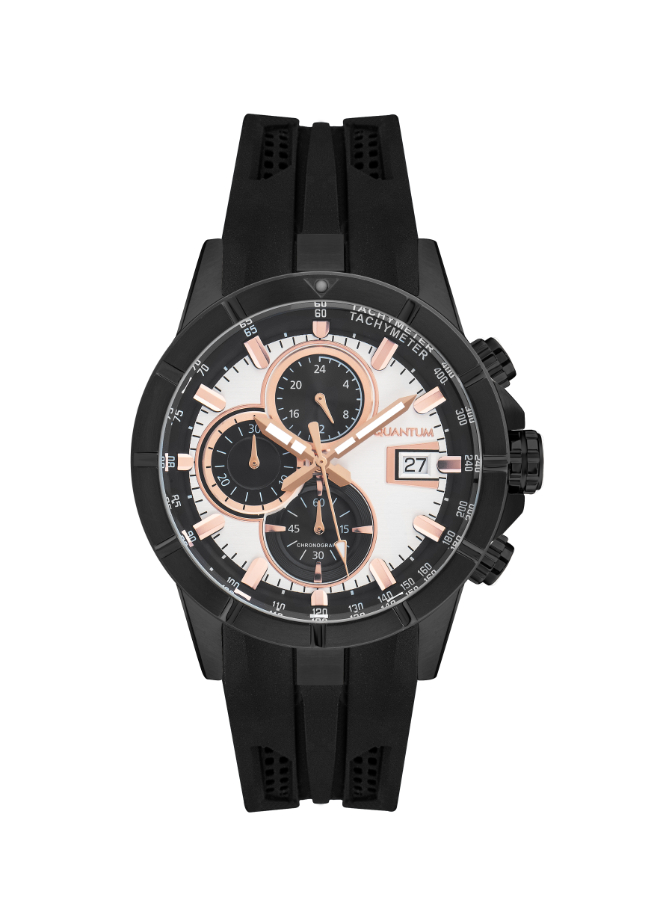 QUANTUM Men's Chronograph Silver Dial Watch - HNG893.631