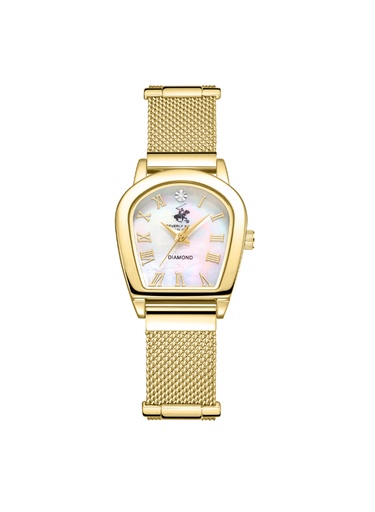 [BP3826C.120] Beverly Hills Polo Club Women's Analog White Mop Dial Watch - BP3826C.120