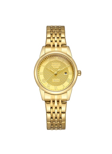 [K23530-GBGC] Kenneth Scott Women's Analog Champagne Dial Watch - K23530-GBGC