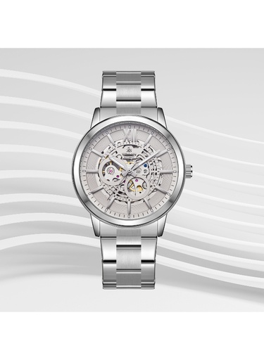 [K24324-SBSX] Kenneth Scott Men's Automatic  Grey Dial Watch - K24324-SBSX