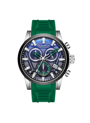 [PWG1126.355] QUANTUM Men's Chronograph Gun Dial Watch - PWG1126.355