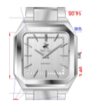 [BP3864X.330] BHPC Men 2H Fn Silver Dial BP3864X.330