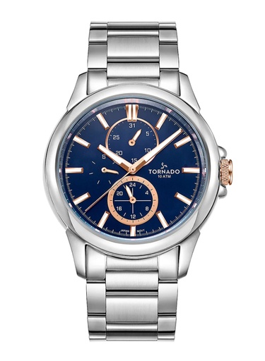 [T6107-SBSL] TORNADO CELESTIA ELITE Men's Multi Function Blue Dial Watch - T6107-SBSL