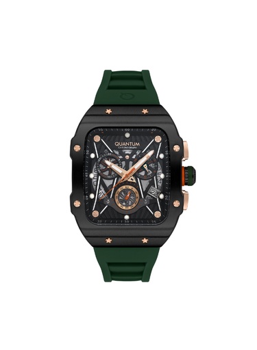 [HNG1080.655] Quantum Men's Chronograph Dark Green Dial Watch - HNG1080.655