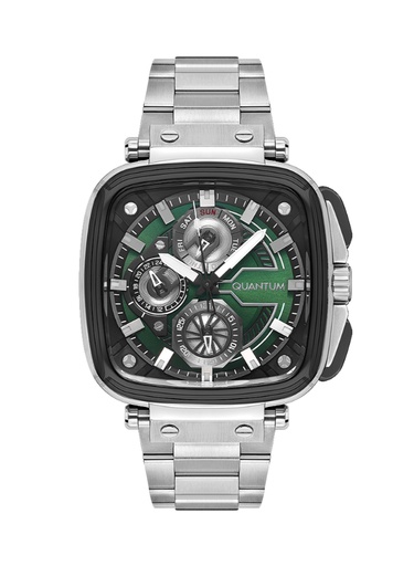 [PWG1092.370] Quantum Men's Multifunction Green Dial Watch - PWG1092.370