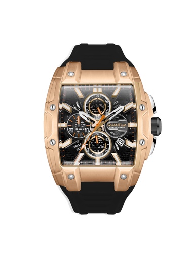 [HNG1161.451] QUANTUM Men's Chronograph Black Dial Watch - HNG1161.451