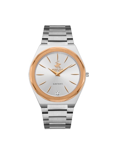 [BP3667X.330] BEVERLY HILLS POLO CLUB Men's Analog Silver Dial Watch - BP3667X.330