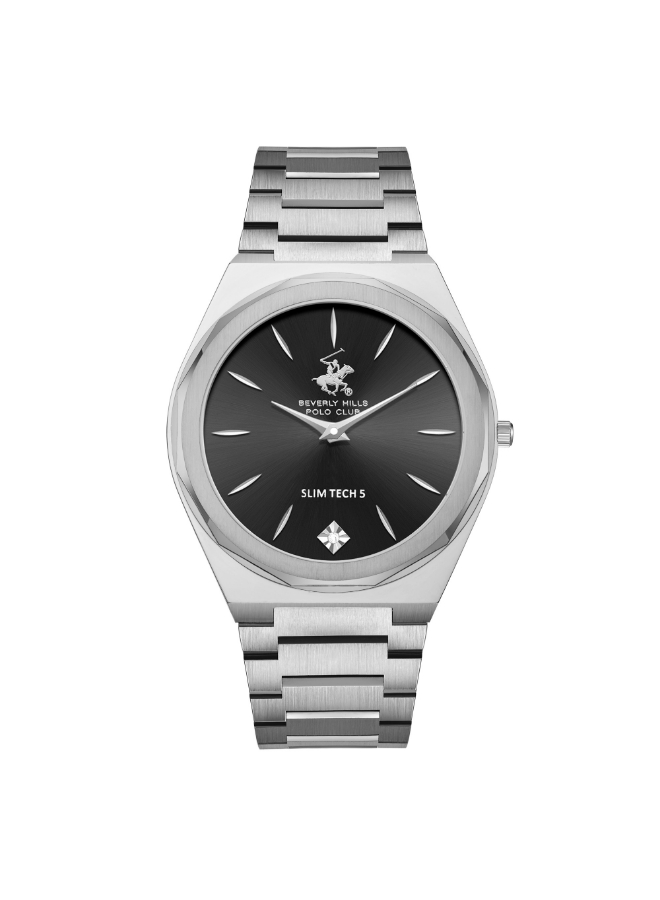 [BP3667X.350] BEVERLY HILLS POLO CLUB Men's Analog Black Dial Watch - BP3667X.350