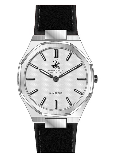 [BP3607X.331] Beverly Hills Polo Club Men's Analog Silver Dial Watch - BP3607X.331