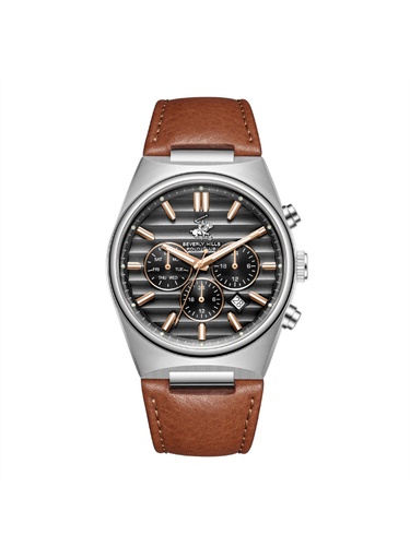 [BP3821X.364] Beverly Hills Polo Club Men's Multi Function Grey Dial Watch - BP3821X.364