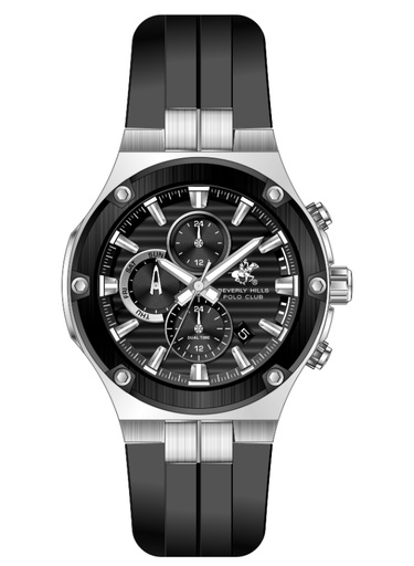 [BP3822X.351] Beverly Hills Polo Club Men's Multi Function Black Dial Watch - BP3822X.351