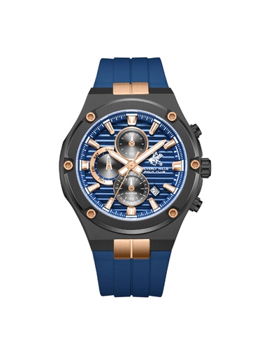 [BP3822X.699] Beverly Hills Polo Club Men's Multi Function Blue Dial Watch - BP3822X.699