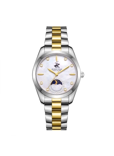 [BP3833X.220] Beverly Hills Polo Club Women's Analog White Mop Dial Watch - BP3833X.220