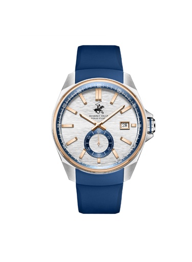 [BP3837X.339] Beverly Hills Polo Club Men's Multi Function Silver Dial Watch - BP3837X.339