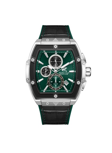 [BP3841X.371] Beverly Hills Polo Club Men's Multi Function Green Dial Watch - BP3841X.371