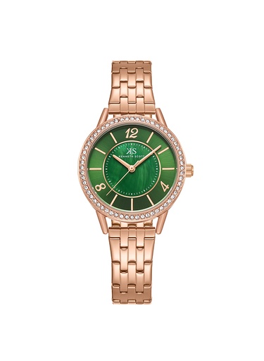 [K23537-RBKMG] Kenneth Scott Women's Analog Green Dial Watch - K23537-RBKMG