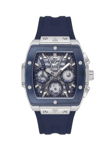 [BP3628X.699] Beverly Hills Polo Club Men's Multi Function Dark Blue Dial Watch - BP3628X.699