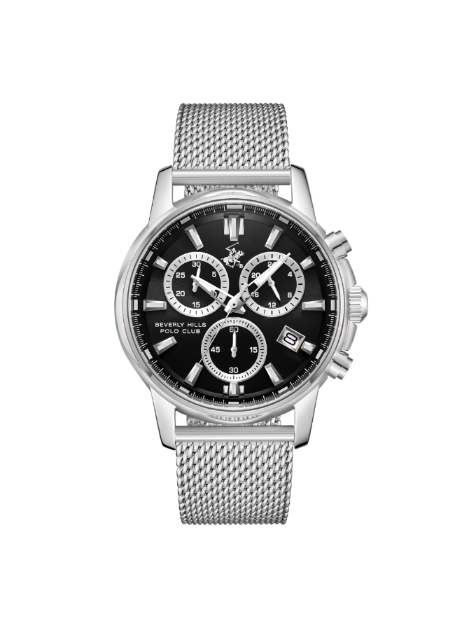 [BP3647X.350] BEVERLY HILLS POLO CLUB Men's Multi Function Black Dial Watch - BP3647X.350