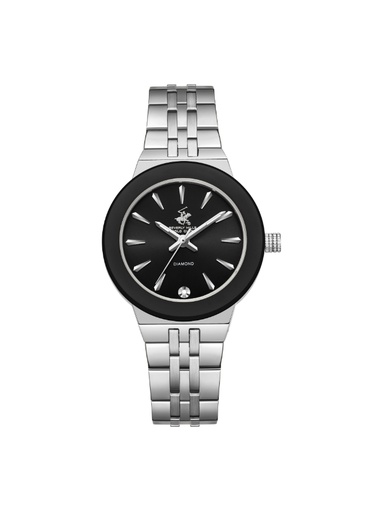 [BP3689X.350] BEVERLY HILLS POLO CLUB Women's Analog Black Dial Watch - BP3689X.350