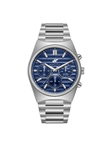 [BP3744X.390] BEVERLY HILLS POLO CLUB Men's Multi Function Dark Blue Dial Watch - BP3744X.390
