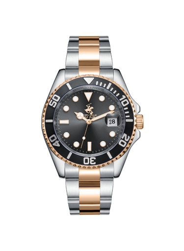 [BP3797X.550] BHPC Gents 3H DATE Fn S.S/IP R.GOLD Case S.S/IP R.GOLD STEEL Band R.GOLD Dial