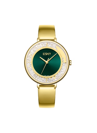 [E23501-GBGG] Ecstacy Women's Analog Green Dial Watch - E23501-GBGG