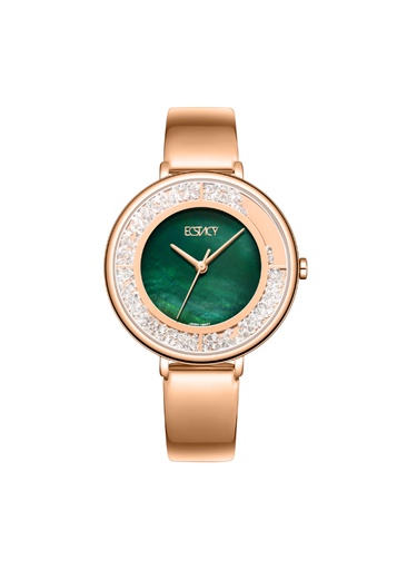 [E23501-RBKG] Ecstacy Women's Analog Green Dial Watch - E23501-RBKG