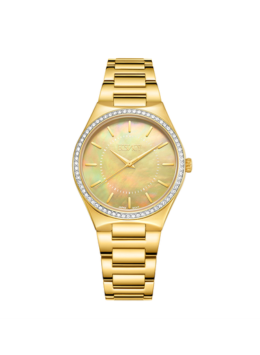 [E23507-GBGMH] Ecstacy Women's Analog Green Dial Watch - E23507-GBGMH