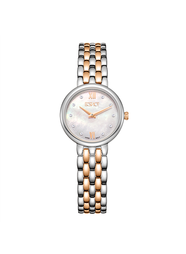 [E23510-KBKM] Ecstacy Women's Analog White Dial Watch - E23510-KBKM